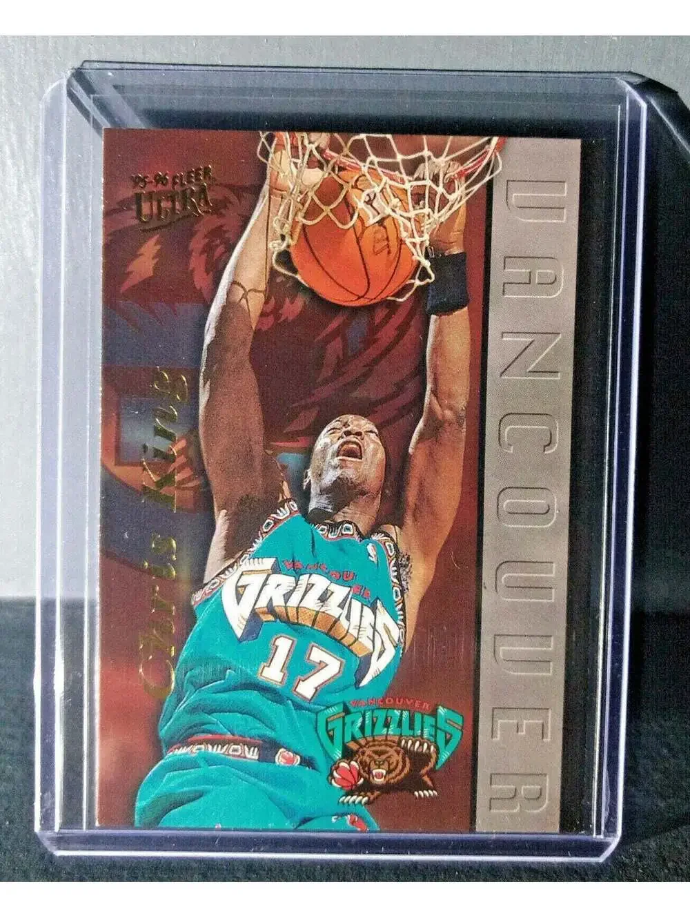 1995-96 Chris King Fleer Ultra #258 Grizzlies Expansion Team Basketball Card